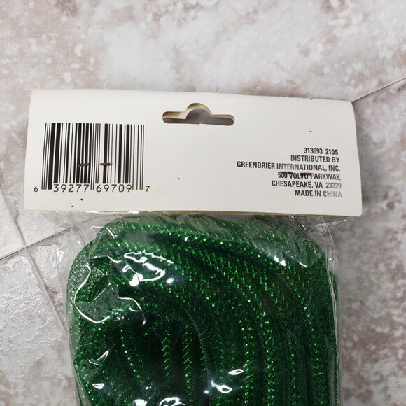 Arts Crafts Decorative Floral Garden Green Mesh Garland Plastic Tubing 36 ft - Picture 4 of 11